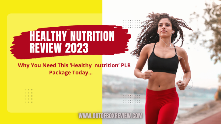 Healthy nutrition review 2023 – PLR Bundle package