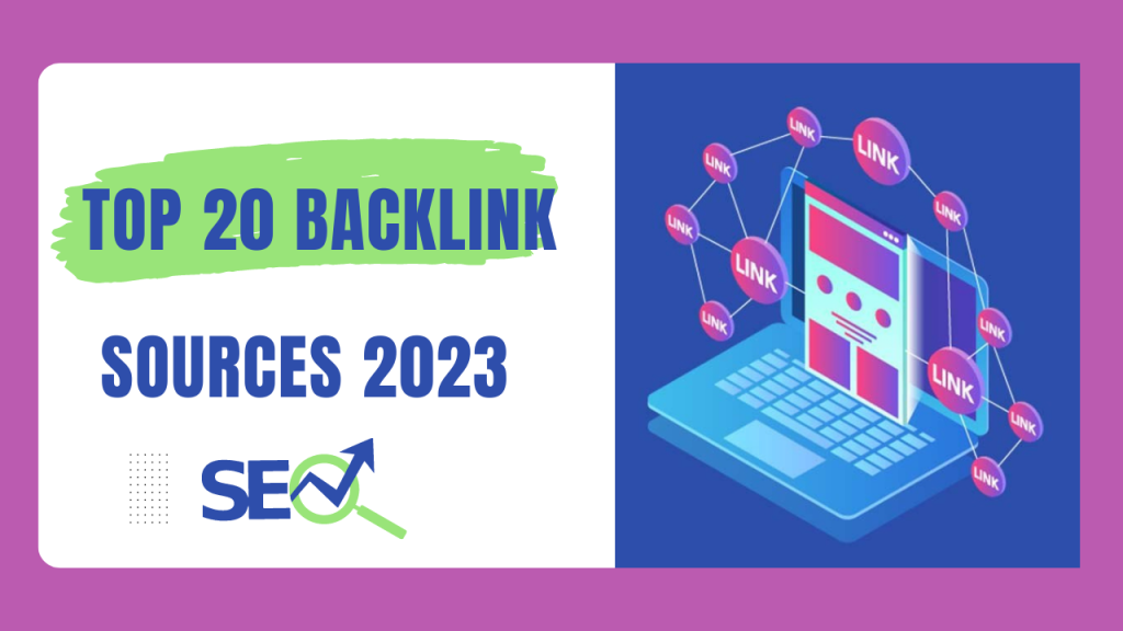Top 20 backlink sources 2023
