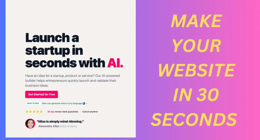 Mixo io Review Price Features 2023 -Mixo AI Website Builder