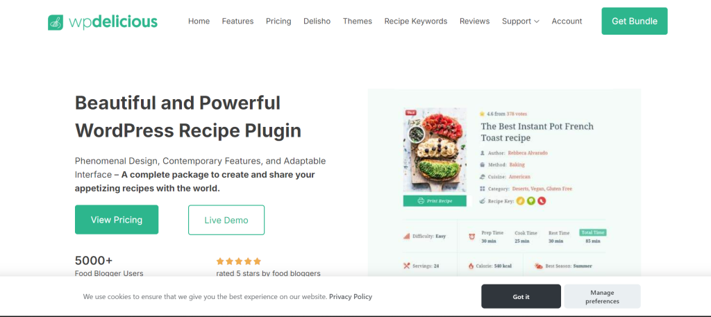 Beautiful and Powerful WordPress Recipe Plugin
